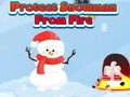 Xogo Protexe ao boneco de neve do fogo en liña