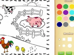 Xogo Libro para colorear agrícola para nenos en liña