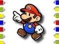 Xogo De volta á escola: Coloración de Mario en liña