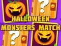 Xogo Halloween Monsters Match en liña