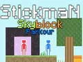 Xogo Parkour Stickman Skyblock en liña
