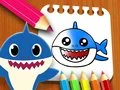 Xogo Libro de colorear Baby Shark en liña Xogo Libro de colorear Baby Shark en liña