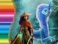 Xogo Libro de colorear para Raya e o Último Dragón en liña