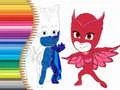 Xogo Libro de colorear de PJ Masks en liña Xogo Libro de colorear de PJ Masks en liña