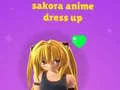 Xogo Sakora: Vestir Anime en liña