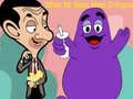 Xogo Cando Mr. Bean se atopa con Grimace en liña Xogo Cando Mr. Bean se atopa con Grimace en liña