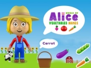 Xogo Mundo dos Nomes de Hortalizas de Alice en liña