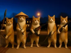 Xogo Gato cunha pistola Clicker Evolution en liña