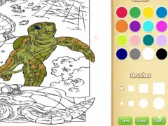 Xogo Libro para colorear de animais mariños en liña