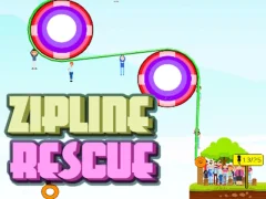 Xogo Zipline Rescate de persoas en liña