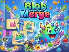 Xogo Combinación de blobs en liña
