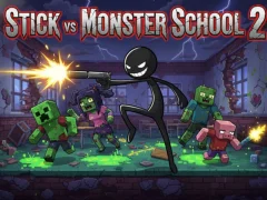 Xogo Stick vs Monster School 2 en liña