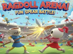 Xogo Ragdoll Arena! ¡Divertida batalla de lanzas! en liña