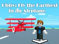 Xogo Obby: Voa o máis lonxe nun avión en liña