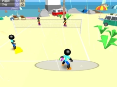 Xogo Voleibol de praia de Stickman en liña