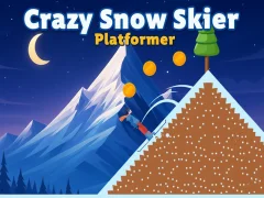 Xogo Crazy Snow Skier: plataformas en liña