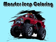 Xogo Colorear monstro jeep en liña