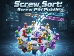 Xogo Screw Sort: Screw Pin Puzzle en liña