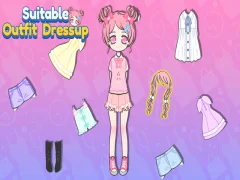 Xogo Dressup de roupa adecuado en liña