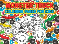 Xogo Páxinas para colorear Monster Truck para nenos en liña