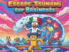 Xogo Escape Tsunami para Brainrots en liña