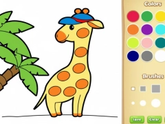 Xogo Libro para colorear de animais fácil para nenos en liña
