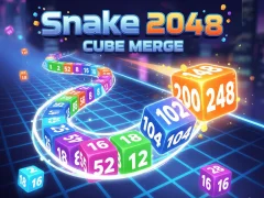 Xogo Snake 2048: Cube Merge en liña