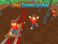 Xogo Obby: Extreme Cart Ride en liña
