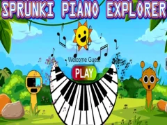 Xogo Sprunki Piano Explorer en liña