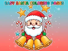Xogo Páxinas fáciles para colorear de Papá Noel en liña