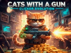 Xogo Cats with a Gun Clicker Evolution en liña