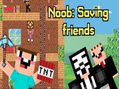 Xogo Noob: Salvando amigos en liña