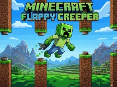 Xogo Minecraft Flappy Creeper en liña