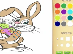 Xogo Libro para colorear de coelliño de Pascua para nenos en liña