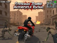 Xogo Carreira de motos Stickman Zombie en liña