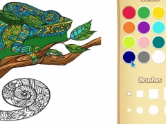 Xogo Libro para colorear de animais adultos para nenos en liña