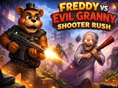 Xogo Freddy vs Evil Granny Shooter Rush en liña
