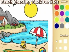 Xogo Libro para colorear praia para nenos en liña Xogo Libro para colorear praia para nenos en liña
