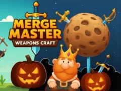 Xogo Merge Master: artesanía de armas en liña