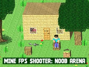 Xogo Mine FPS Shooter: Noob Arena en liña