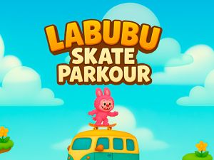 Xogo Labubu Skate Parkour en liña