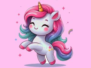 Xogo Desafío para colorear unicornio en liña