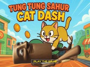 Xogo Tung Tung Sahur Cat Dash en liña