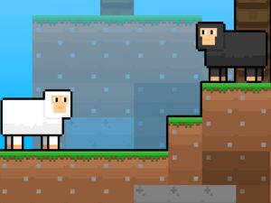 Xogo Bonito Skyblock de ovellas en liña