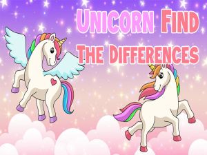 Xogo Unicornio atopa as diferenzas en liña
