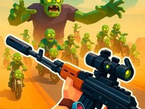 Xogo Zombie Road: tirador con destrución en liña