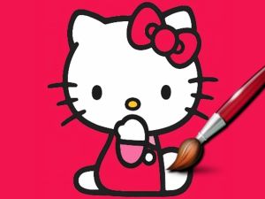 Xogo Kitty para colorear fácil en liña