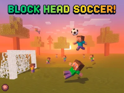 Xogo Block Head Soccer en liña