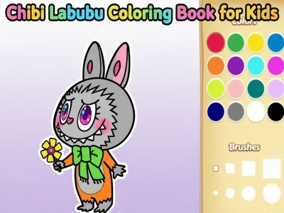 Xogo Libro para colorear Chibi Labubu para nenos en liña Xogo Libro para colorear Chibi Labubu para nenos en liña