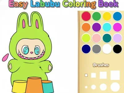 Xogo Libro para colorear Labubu sinxelo en liña